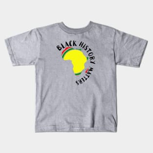 Black History Matters Kids T-Shirt